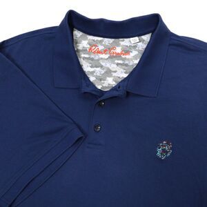 Robert Graham Polo Shirt Men’s Size 2XL Short Sleeve Modal Cotton Navy Blue